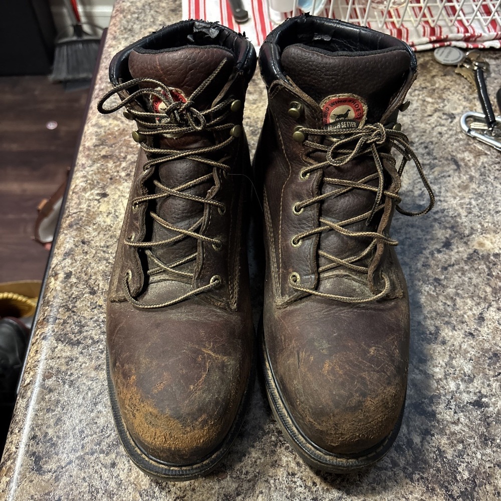 Red Wing Irish Setters Engineer Style Booth Size12 D‎ With The Steel Toe